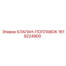Поплавковый клапан 1619224900 в сборе