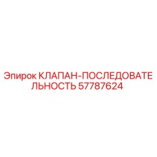 57787624 КЛАПАН-ПОСЛЕДОВАТЕЛЬНОСТЬ Epiroc