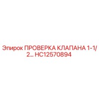 HC12570894 ПРОВЕРКА КЛАПАНА 1-1/2