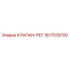 1617019700 КЛАПАН-РЕГ Epiroc