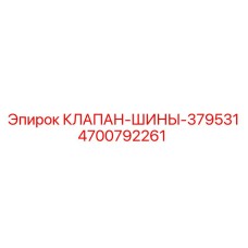 4700792261 КЛАПАН-ШИНЫ-379531 Epiroc