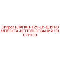 1310711138 КЛАПАН-T29-LP-ДЛЯ КОМПЛЕКТА-ИСПОЛЬЗОВАНИЯ Epiroc
