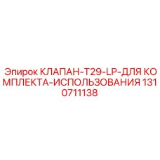 1310711138 КЛАПАН-T29-LP-ДЛЯ КОМПЛЕКТА-ИСПОЛЬЗОВАНИЯ Epiroc