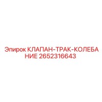 2652316643 КЛАПАН-ТРАК-КОЛЕБАНИЕ Epiroc