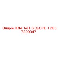 2657200347 КЛАПАН-В СБОРЕ-1 Epiroc