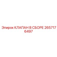 2657176497 КЛАПАН В СБОРЕ Epiroc