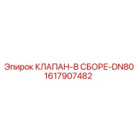 1617907482 КЛАПАН-В СБОРЕ-DN80 Epiroc