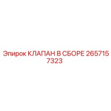Изображение КЛАПАНА В СБОРЕ Epiroc с номером 2657157323