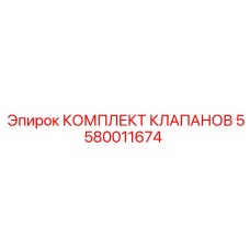 Профессиональный комплект клапанов Epiroc 5580011674