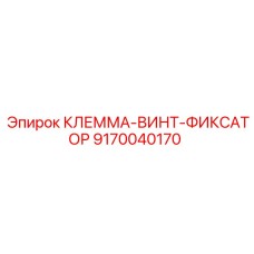 9170040170 КЛЕММА-ВИНТ-ФИКСАТОР Epiroc