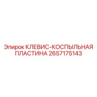 2657175143 КЛЕВИС-КОСПЫЛЬНАЯ ПЛАСТИНА Epiroc