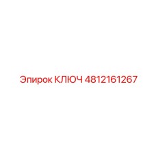 4812161267 КЛЮЧ Эпирок