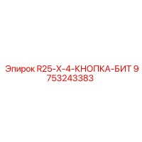 9753243383 R25-X-4-КНОПКА-БИТ Epiroc