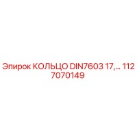 1127070149 КОЛЬЦО DIN7603 17 Epiroc
