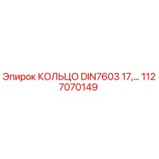 1127070149 КОЛЬЦО DIN7603 17 Epiroc