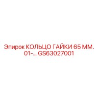 GS63027001 КОЛЬЦО ГАЙКИ 65 ММ. 01-… Эпирок