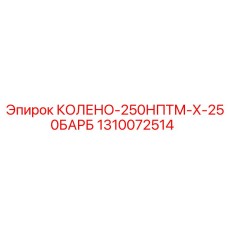1310072514 КОЛЕНО-250НПТМ-Х-250БАРБ Epiroc