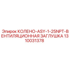 1310031378 КОЛЕНО-ASY-1-25NPT-ВЕНТИЛЯЦИОННАЯ ЗАГЛУШКА Epiroc