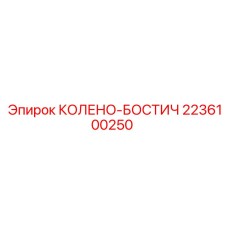 2236100250 КОЛЕНО-БОСТИЧ Epiroc