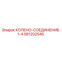 581202545 КОЛЕНО-СОЕДИНЕНИЕ-1-4 Epiroc