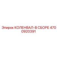 4700920391 КОЛЕНВАЛ-В СБОРЕ Epiroc
