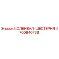 4700940738 КОЛЕНВАЛ-ШЕСТЕРНЯ Epiroc