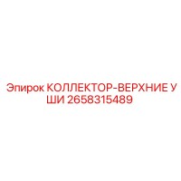 2658315489 КОЛЛЕКТОР-ВЕРХНИЕ УШИ (Epiroc)