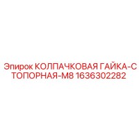 1636302282 КОЛПАЧКОВАЯ ГАЙКА-СТОПОРНАЯ-M8 Epiroc