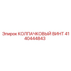 Фото колпачкового винта 4140444843 для оборудования Epiroc