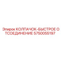 5750055197 КОЛПАЧОК-БЫСТРОЕ ОТСОЕДИНЕНИЕ Epiroc