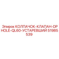 51985539 КОЛПАЧОК-КЛАПАН-DPHOLE-QL60-УСТАРЕВШИЙ Epiroc