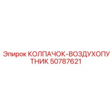 50787621 КОЛПАЧОК-ВОЗДУХОПУТНИК Epiroc