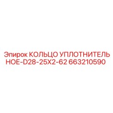 663210590 КОЛЬЦО УПЛОТНИТЕЛЬНОЕ-D28-25X2-62 Epiroc