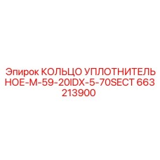 663213900 КОЛЬЦО УПЛОТНИТЕЛЬНОЕ-M-59-20IDX-5-70SECT Epiroc