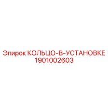 1901002603 КОЛЬЦО-В-УСТАНОВКЕ Epiroc