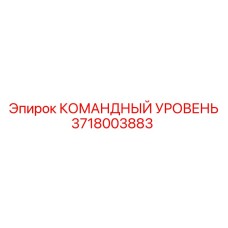 3718003883 КОМАНДНЫЙ УРОВЕНЬ Epiroc