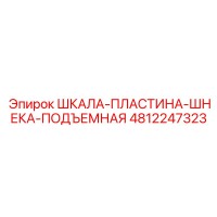 4812247323 ШКАЛА-ПЛАСТИНА-ШНЕКА-ПОДЪЕМНАЯ Epiroc