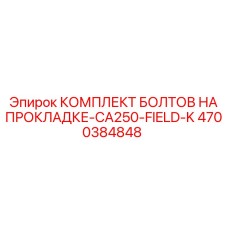 4700384848 КОМПЛЕКТ БОЛТОВ НА ПРОКЛАДКЕ-CA250-FIELD-K (Epiroc)