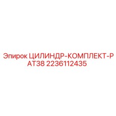 2236112435 ЦИЛИНДР-КОМПЛЕКТ-PAT38 Эпирок (Epiroc)