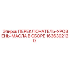 1636302120 ПЕРЕКЛЮЧАТЕЛЬ-УРОВЕНЬ-МАСЛА В СБОРЕ Epiroc