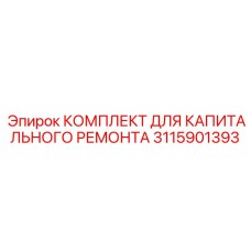 3115901393 КОМПЛЕКТ ДЛЯ КАПИТАЛЬНОГО РЕМОНТА Epiroc