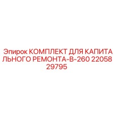 2205829795 КОМПЛЕКТ ДЛЯ КАПИТАЛЬНОГО РЕМОНТА-B-260 Epiroc