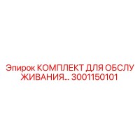 3001150101 КОМПЛЕКТ ДЛЯ ОБСЛУЖИВАНИЯ Epiroc