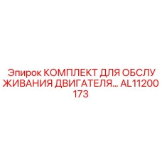 AL11200173 КОМПЛЕКТ ДЛЯ ОБСЛУЖИВАНИЯ ДВИГАТЕЛЯ Epiroc