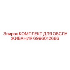 6996012686 КОМПЛЕКТ ДЛЯ ОБСЛУЖИВАНИЯ Epiroc