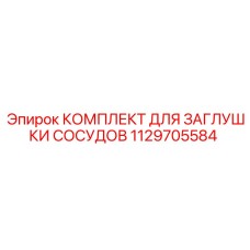 1129705584 КОМПЛЕКТ ДЛЯ ЗАГЛУШКИ СОСУДОВ Epiroc