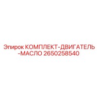 2650258540 КОМПЛЕКТ-ДВИГАТЕЛЬ-МАСЛО Epiroc
