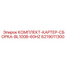 6219011300 КОМПЛЕКТ КАРТЕР СБОРКА BL100B-60HZ Epiroc