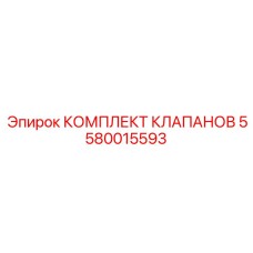5580015593 КОМПЛЕКТ КЛАПАНОВ Epiroc