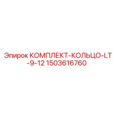 Уплотнительные кольца для гидросистем Epiroc LT-9-12 артикул 1503616760